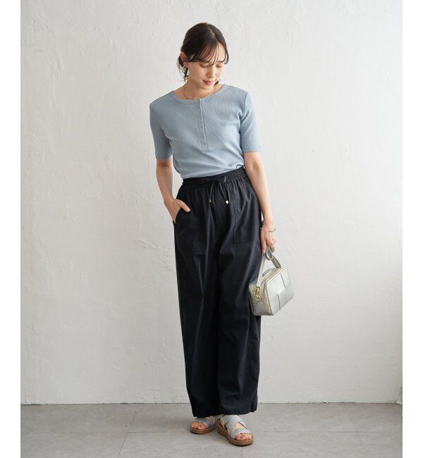 ikka「前後2WAYヘンリーネックプルオーバー」|Tシャツ・カットソー|