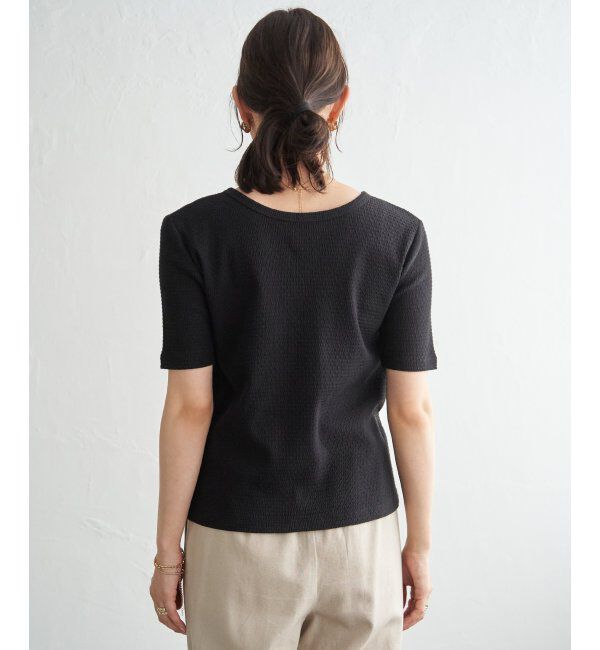 ikka「前後2WAYヘンリーネックプルオーバー」|Tシャツ・カットソー|