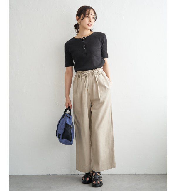 ikka「前後2WAYヘンリーネックプルオーバー」|Tシャツ・カットソー|