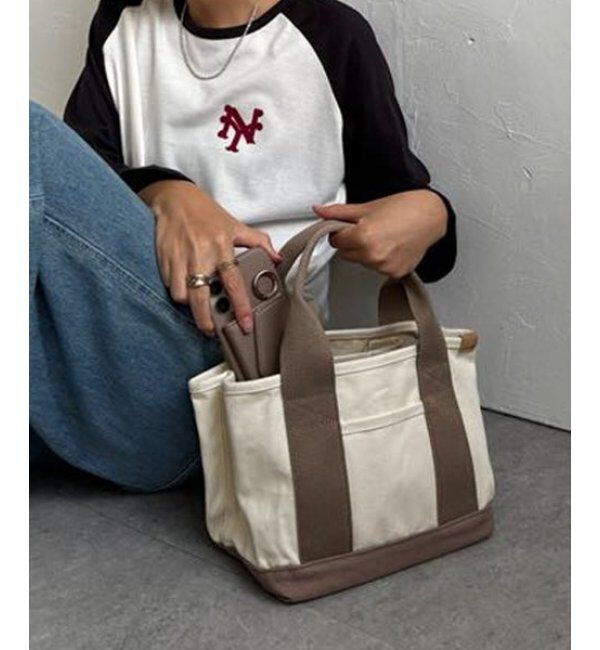 Lbc with Life「キャンバス仕切りミニトートバッグ」|その他|