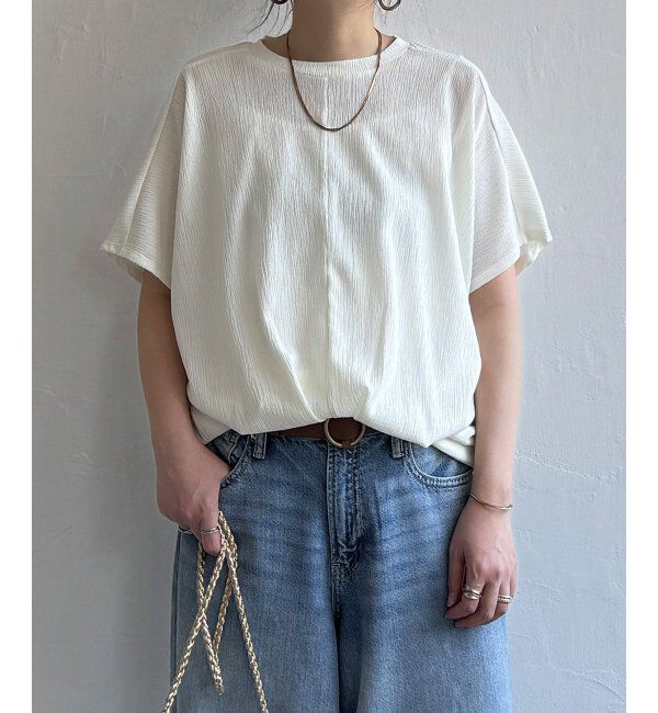 Lbc with Life「楊柳ドルマン裾タックプルオーバー」|その他|