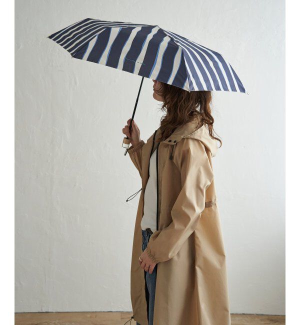 Lbc with Life「ニュアンスストライプ ミニ 雨傘 折りたたみ傘 晴雨兼用」|傘|