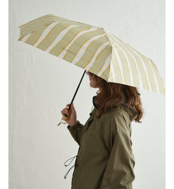 Lbc with Life「ニュアンスストライプ ミニ 雨傘 折りたたみ傘 晴雨兼用」|傘|