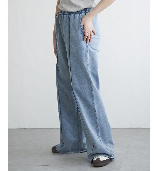 VENCE share style「【セットアップ対応】ケミカルスウェットパンツ」|スカート|