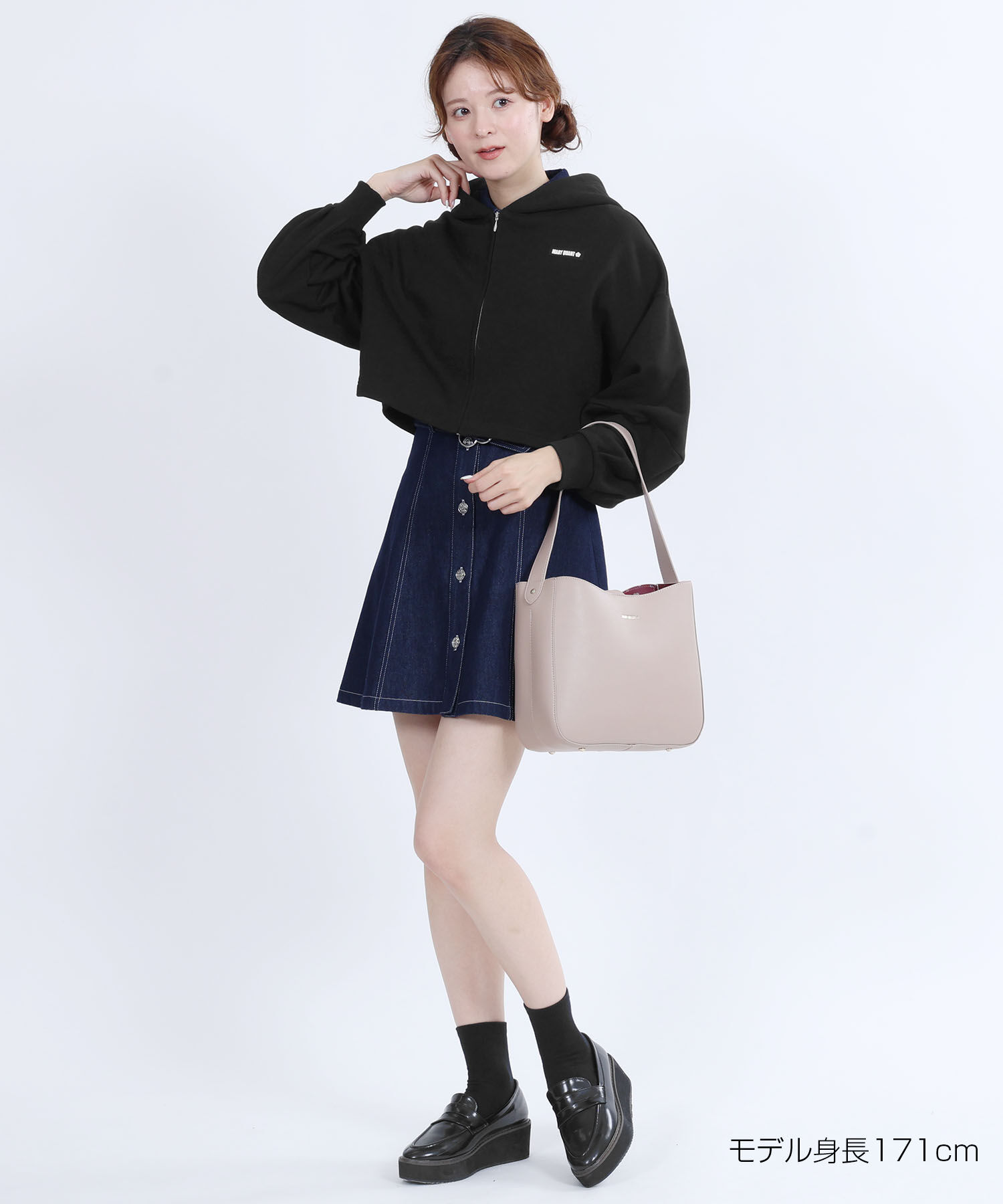 MARY QUANT「ロゴタグスウェット パーカ」|パーカー|