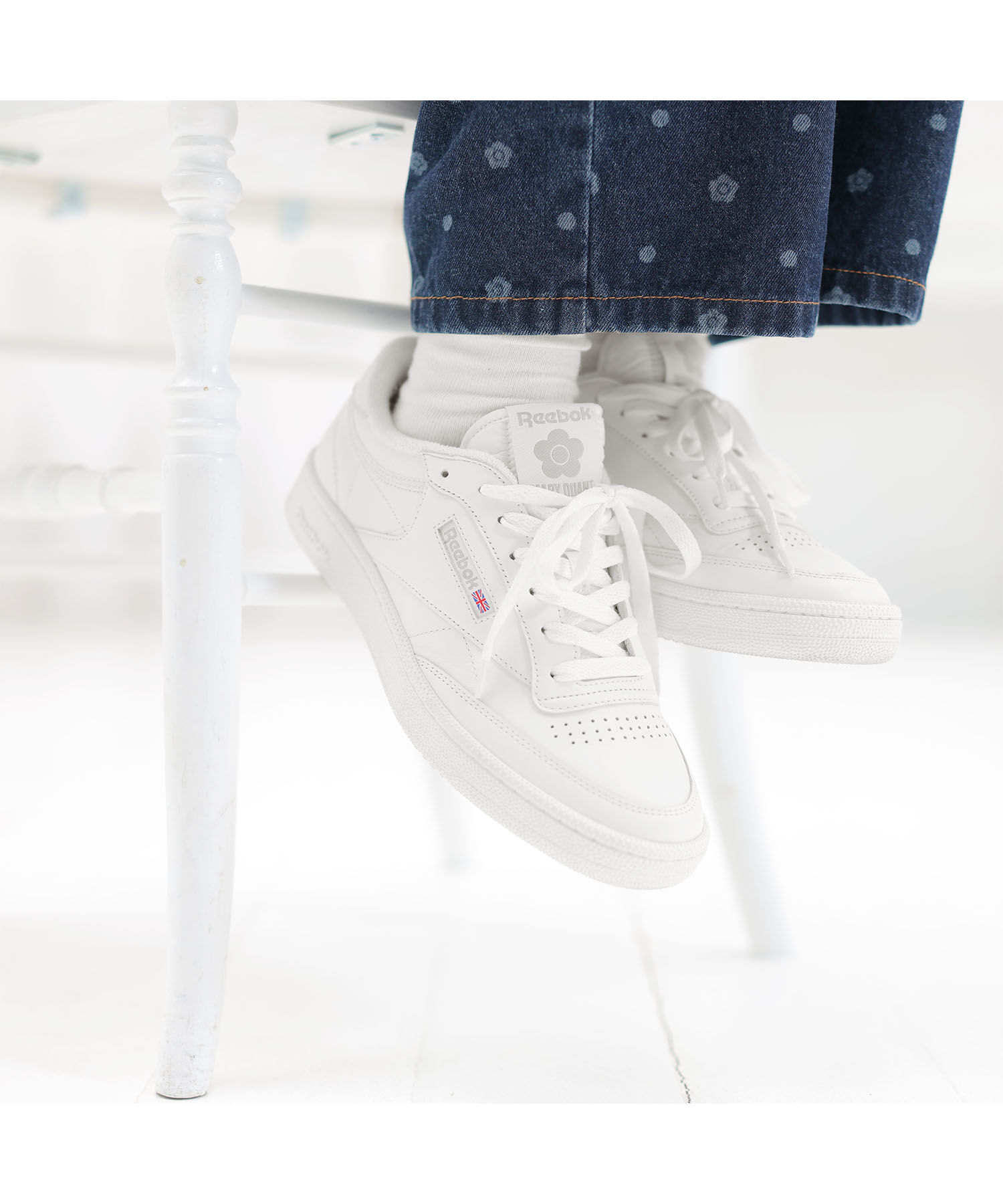 MARY QUANT「CLUB C 85 VINTAGE MQ スニーカー」|スニーカー|ホワイト