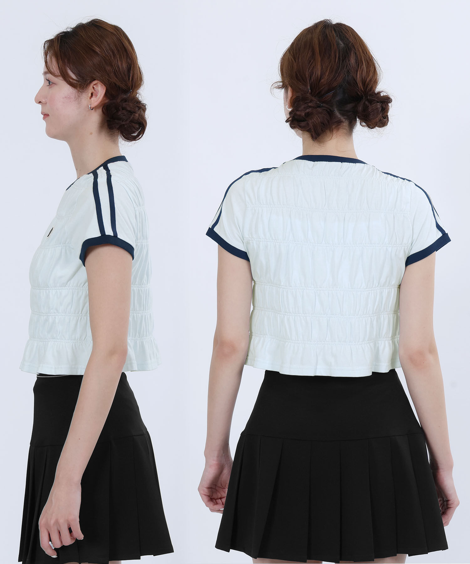 MARY QUANT「バイカラーシャーリング Tシャツ」|Tシャツ・カットソー|