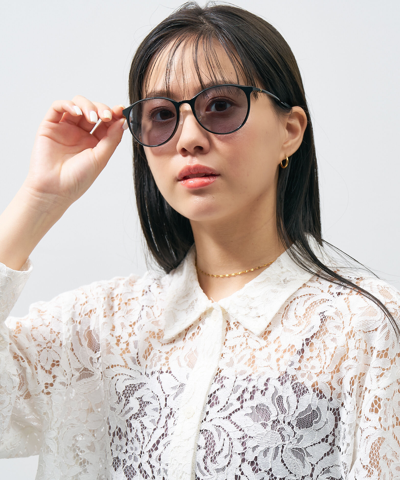  「SUNCUTGlasses/UV100%CUT ボストン型  軽量 ズレ落ち防止 サングラス｜Zoff SMART Skinny」|サングラス|