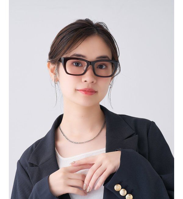  「ウェリントン型 メガネ | 軽量｜伊達メガネ 度付きメガネ｜ユニセックス｜読書 ビジネス   レンズ交換券付」|メガネ|茶系デミ