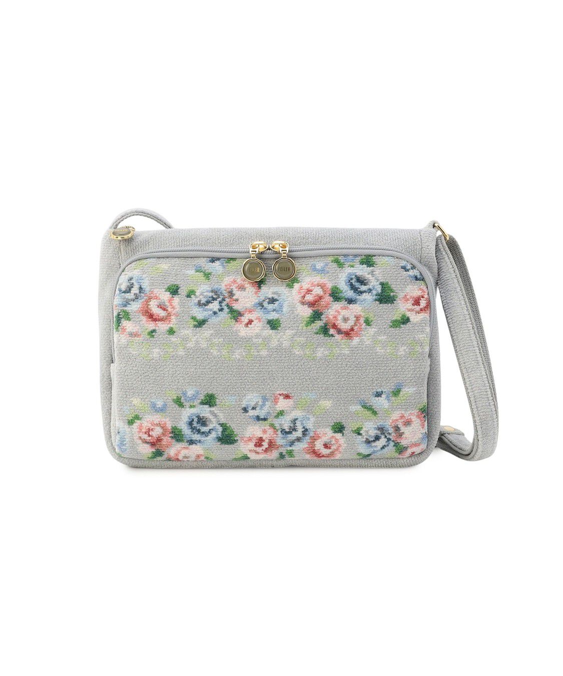 FEILER「ノスタルジックノート　ショルダーバッグ　NLN-260241」|ショルダー・メッセンジャー|シルバーグレー