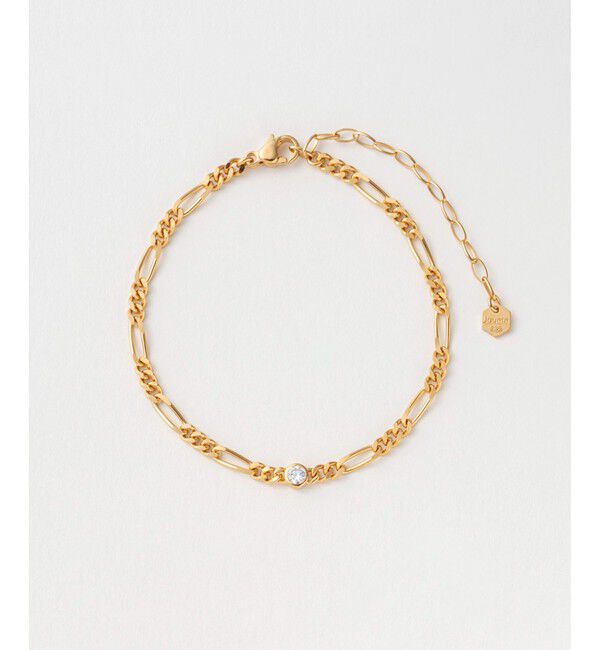 Jouete「チェーン ブレスレット ジルコニア」|ブレスレット・バングル|イエローゴールド