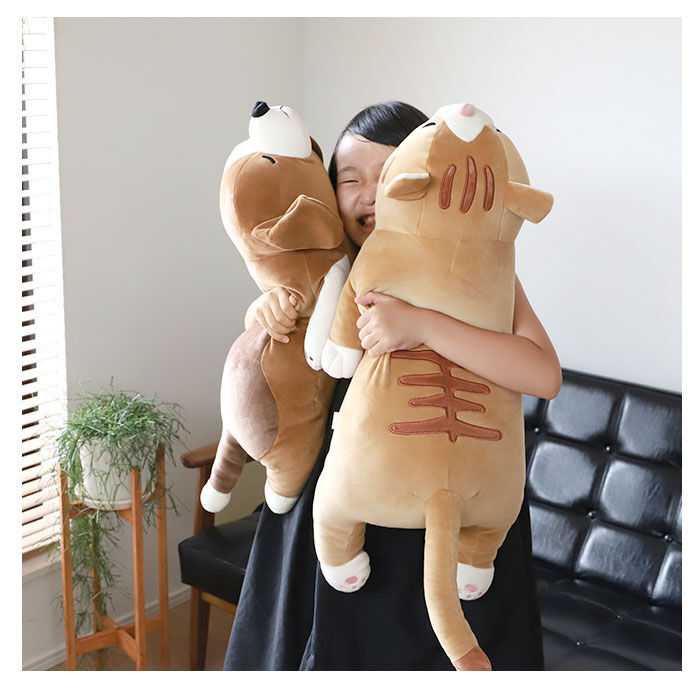 BACKYARD FAMILY「抱き枕 ぬいぐるみ 通販 L 大きい ねむねむアニマルズ 抱きまくら まくら 枕 クッション」|その他|