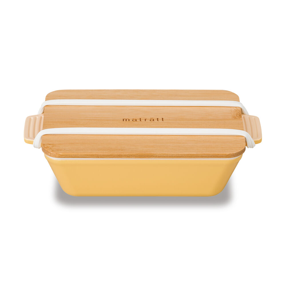 BACKYARD FAMILY「弁当箱 女子 大人 一段 通販 お弁当箱 ランチボックス 1段 550ml おしゃれ かわいい」|食器・キッチングッズ|イエロー1