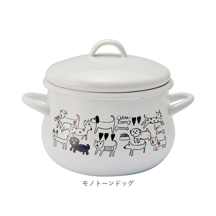 BACKYARD FAMILY「ホーロー 両手鍋 16cm 通販 ホーロー鍋 調理鍋 調理なべ ホーローなべ ほうろう ホーロー製」|食器・キッチングッズ|