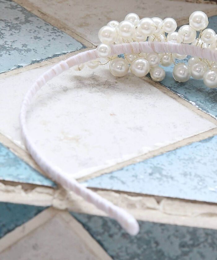 BACKYARD FAMILY「Rora カチューシャ キッズ 通販 エルシエ ヘッドドレス 髪飾り ヘアバンド パール 大きい」|その他|