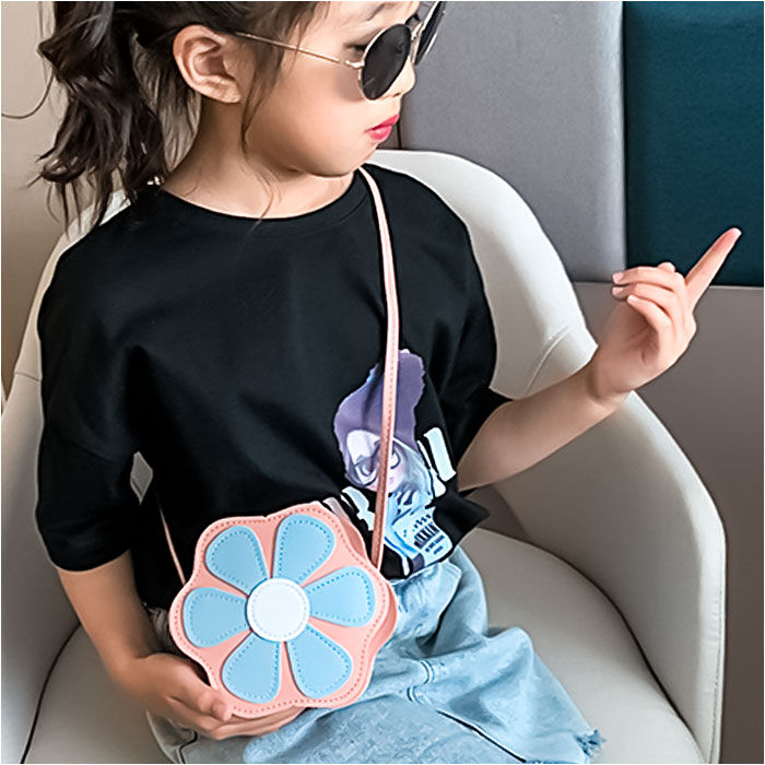 BACKYARD FAMILY「キッズ ポシェット 女の子 好評 シュルダーバッグ 斜め掛け フラワーショルダー フラワー 花」|ショルダー・メッセンジャー|