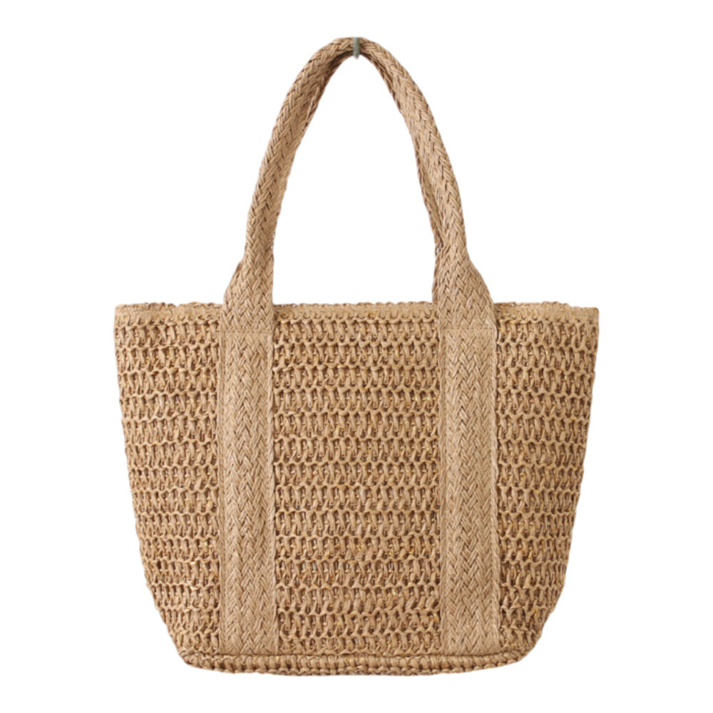 BACKYARD FAMILY「トートバッグ レディース 夏 通販 ペーパーバッグ 編みバッグ サマーバッグ トートバック」|トートバッグ|ベージュ1