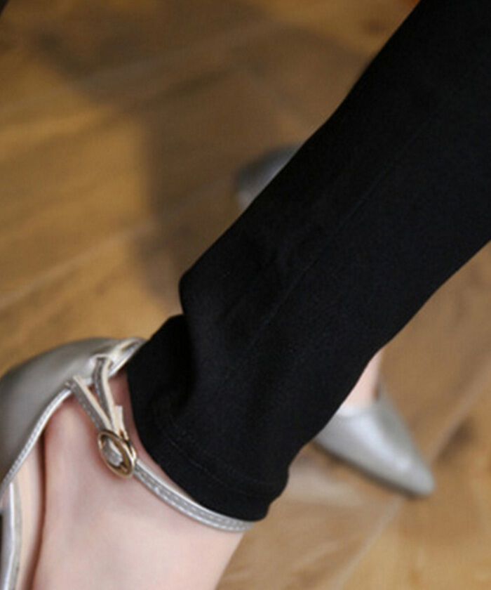 BACKYARD FAMILY「レギンスパンツ スキニーパンツ 通販 細見え レギンス パンツ 極細 スキニー レディース 黒」|レギンス・スパッツ|