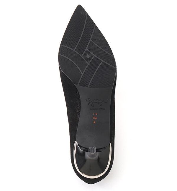 銀座かねまつ「LSDT2101METBLK 【防水】【本革】アクアベルパンプス」|レインシューズ|