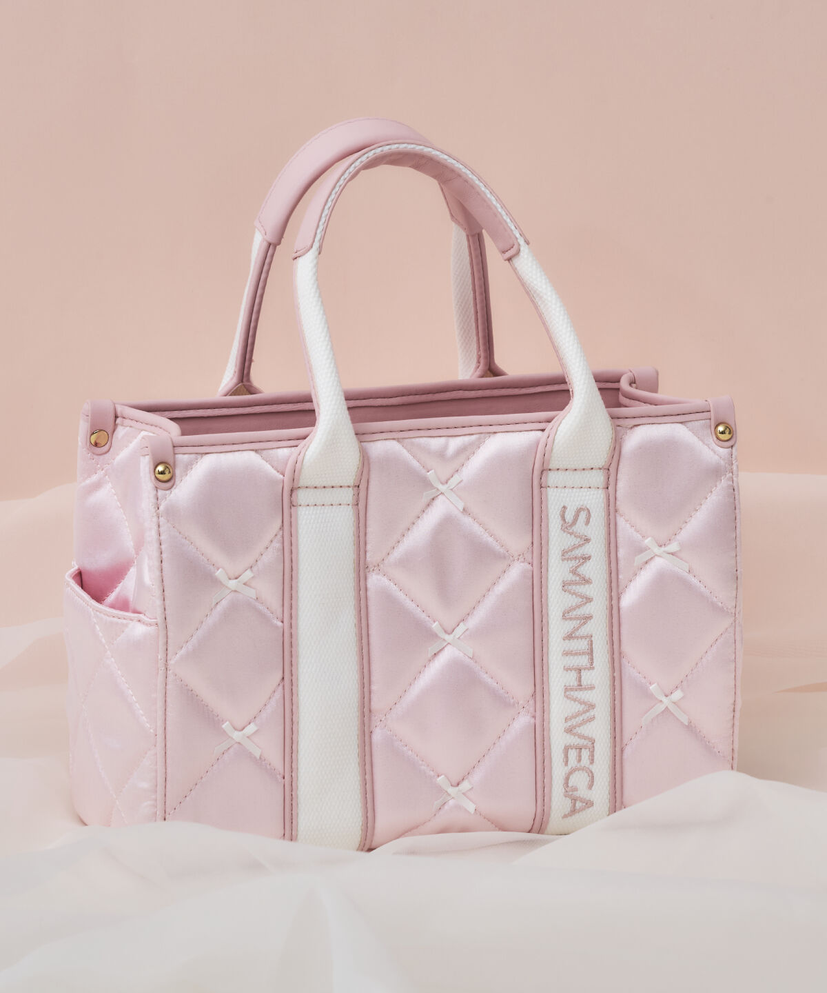 Samantha Vega「ロゴテープリボン　ハンドバッグ」|ハンドバッグ|