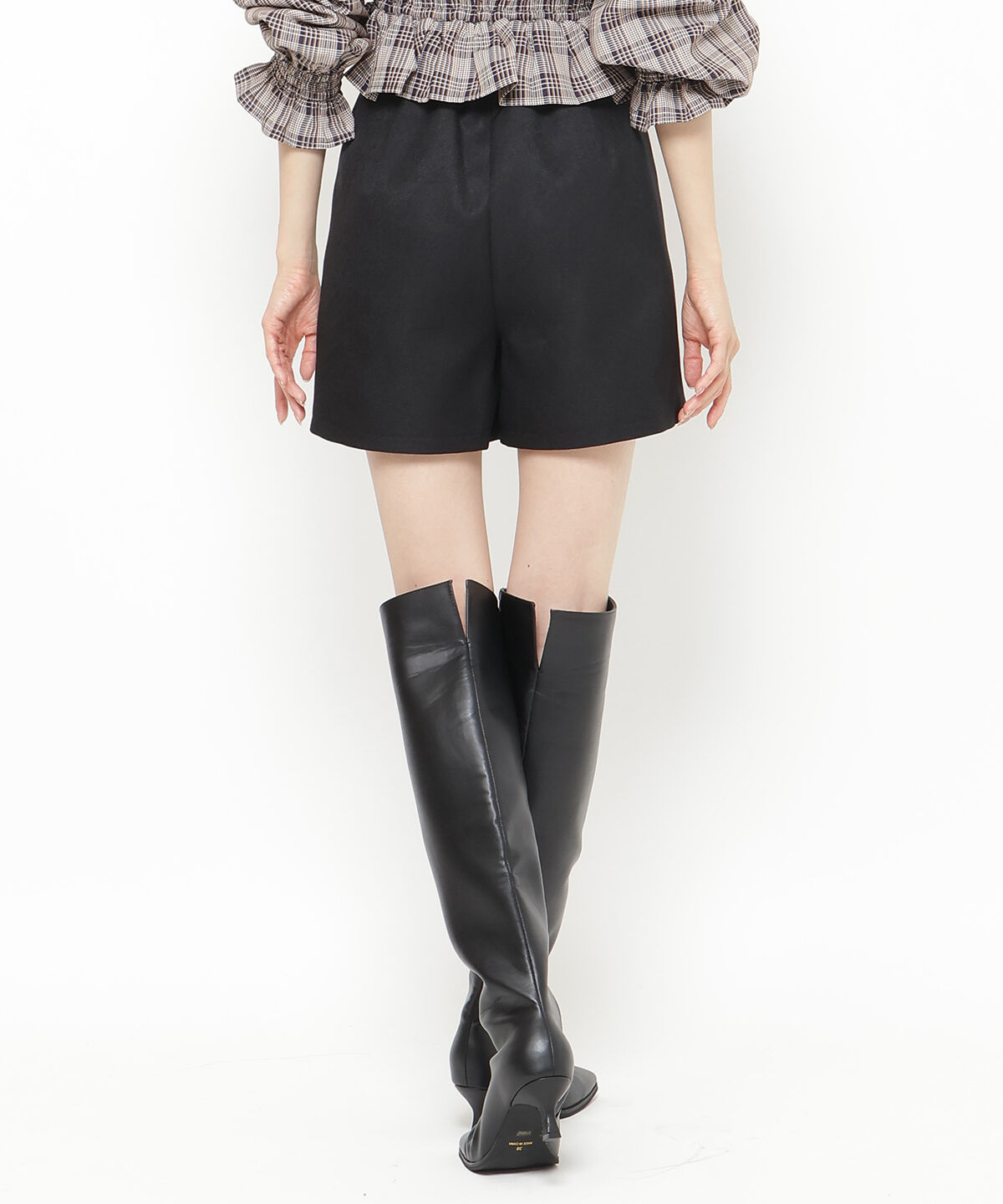 アンドクチュール「コンパクトショートパンツ」|キュロット|