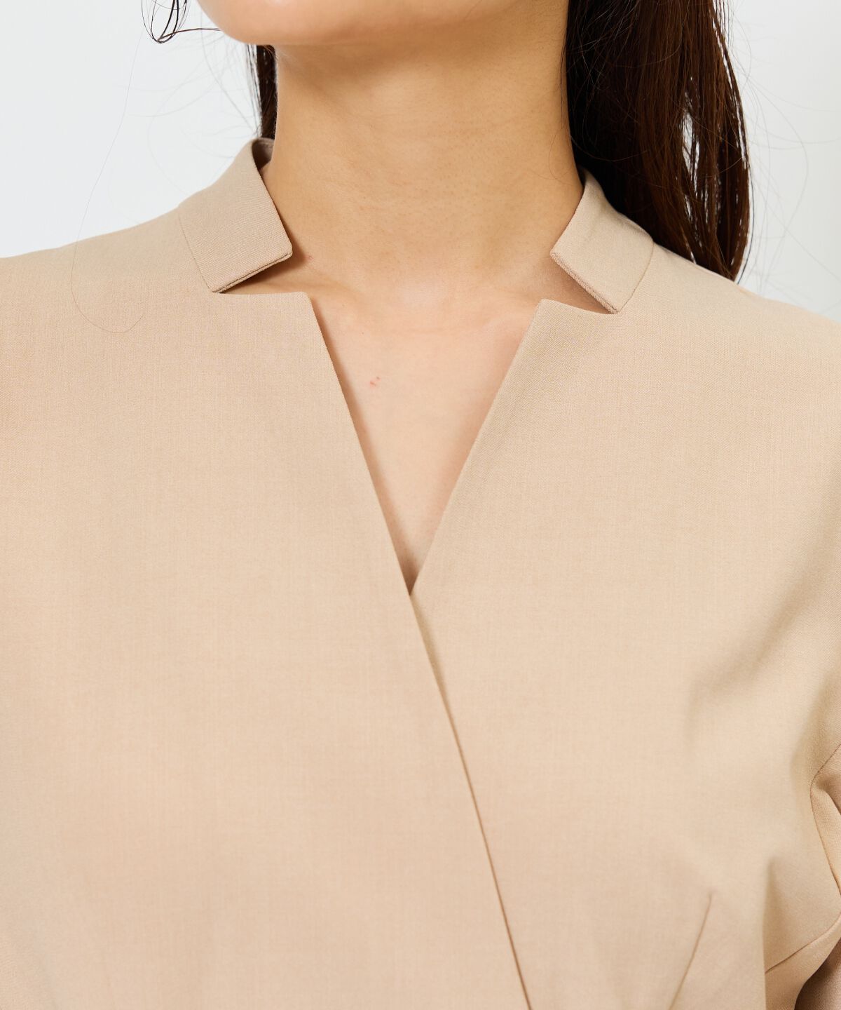 アンドクチュール「バイカラーカシュクールワンピース」|ワンピース|