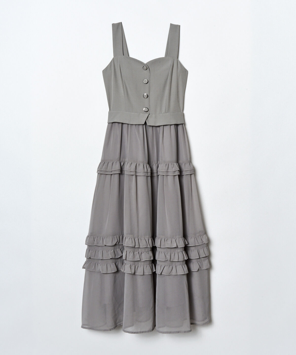 REDYAZEL「ビスチェ&times;メニーフリルティアードワンピース」|ワンピース|