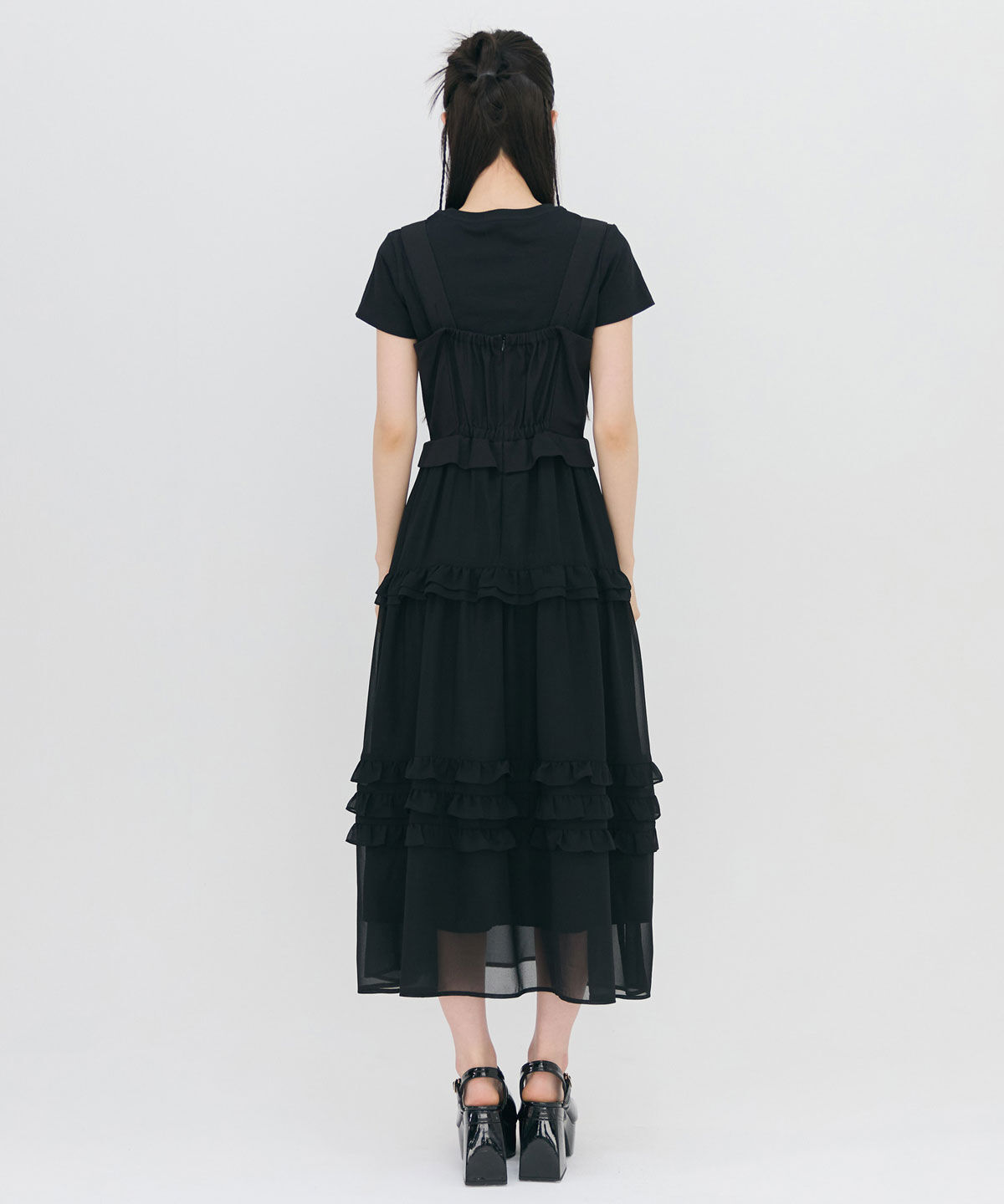REDYAZEL「ビスチェ&times;メニーフリルティアードワンピース」|ワンピース|