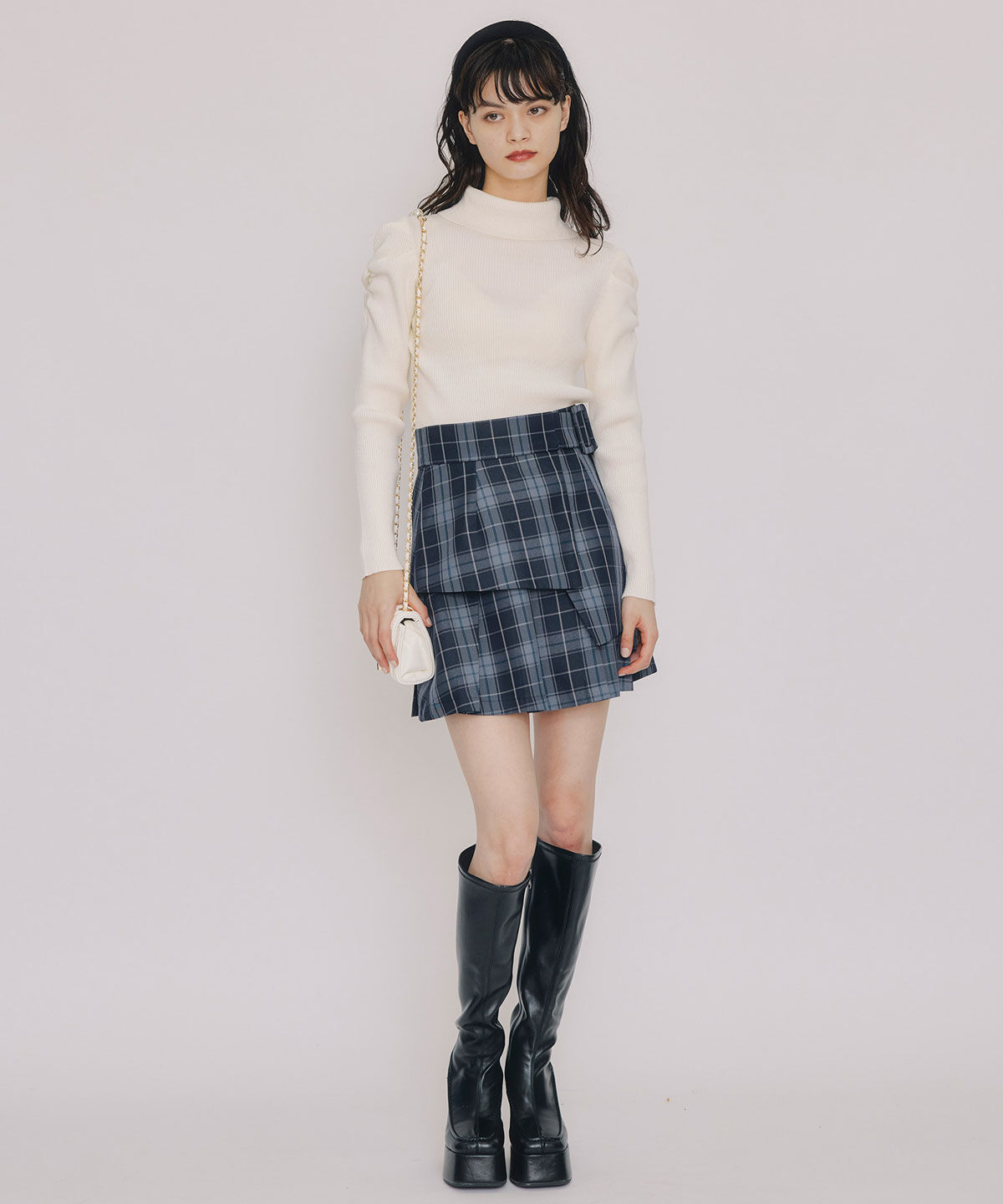 REDYAZEL「ラメタートルニットプルオーバー」|ニット・セーター|