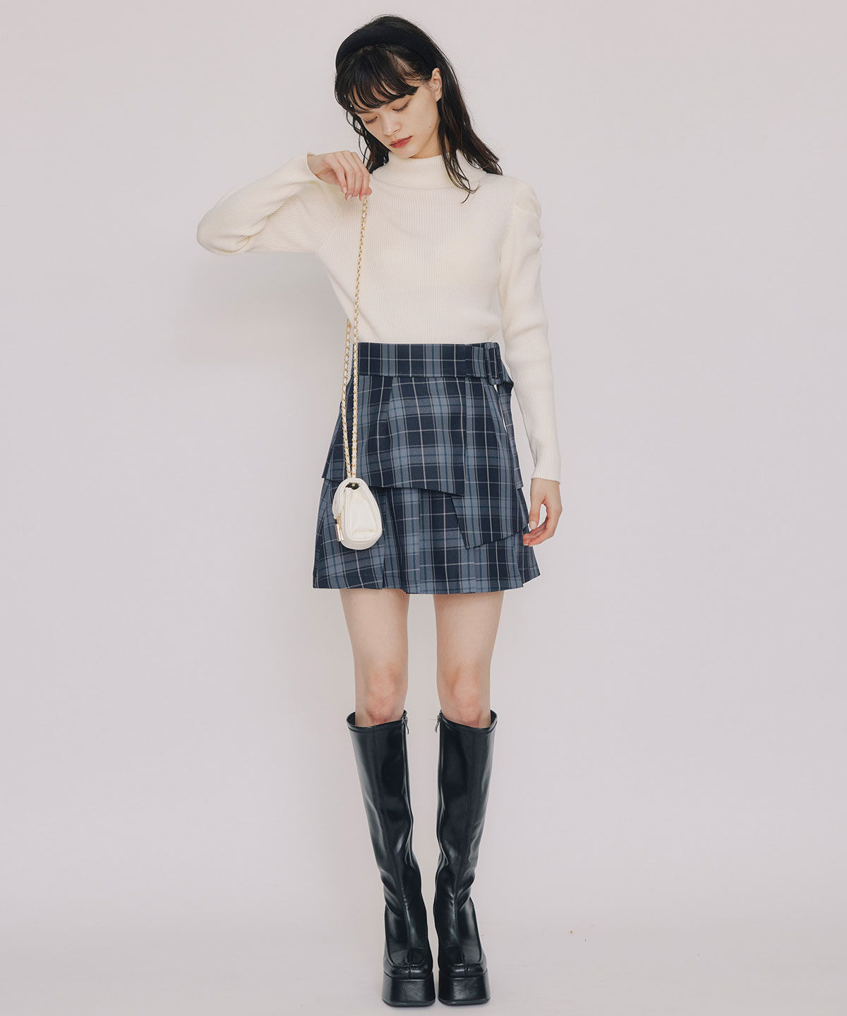 REDYAZEL「ラメタートルニットプルオーバー」|ニット・セーター|