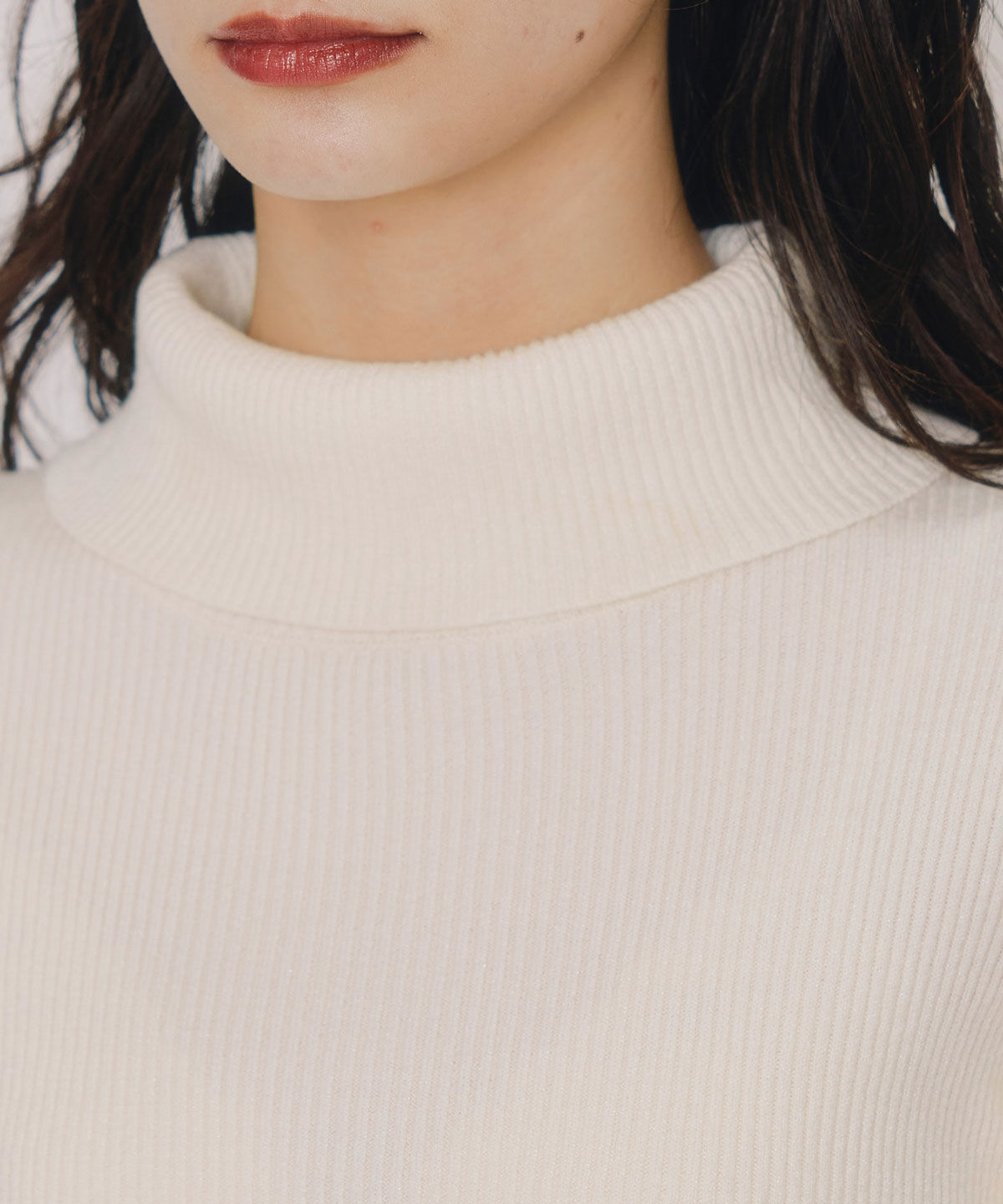 REDYAZEL「ラメタートルニットプルオーバー」|ニット・セーター|