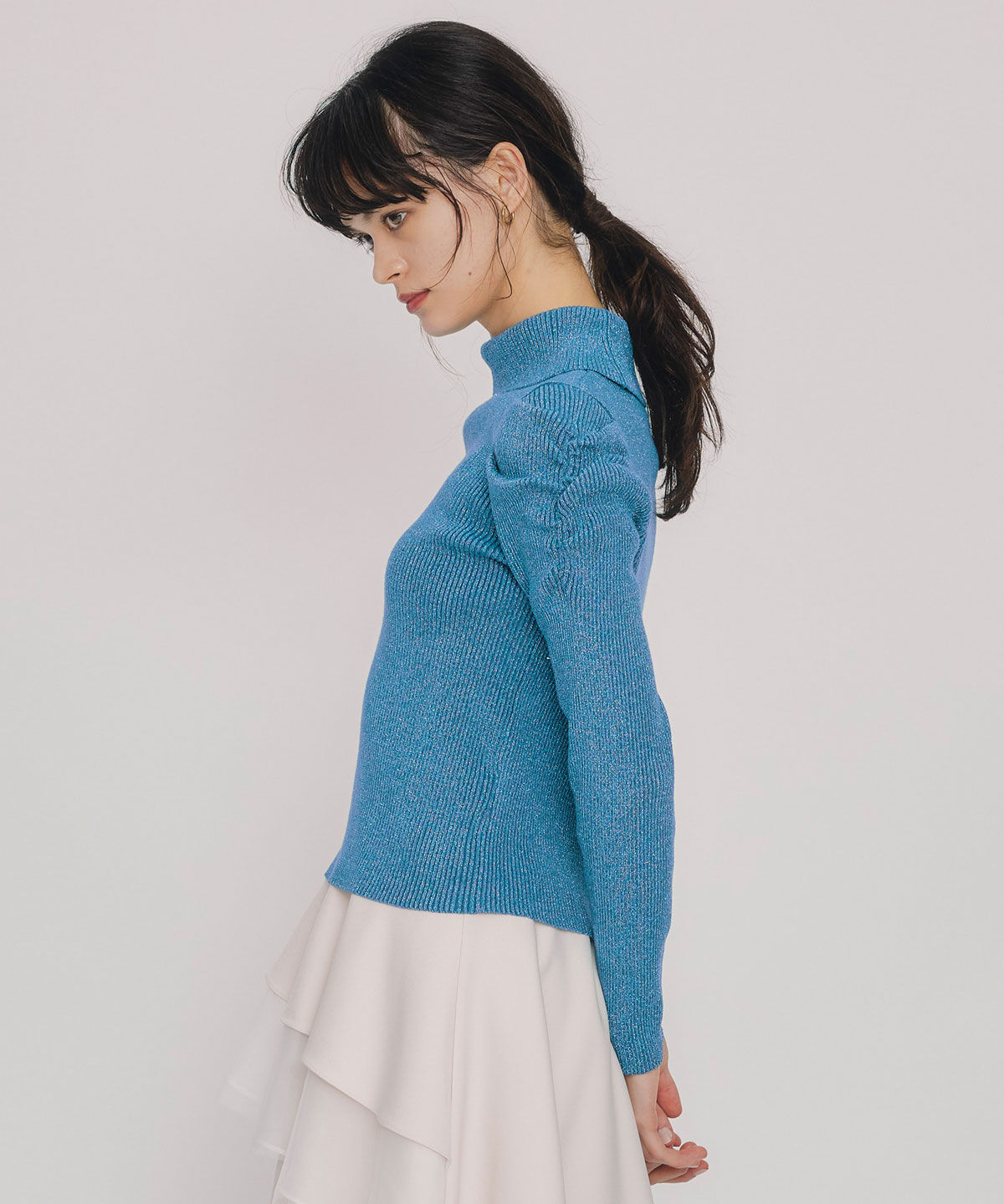 REDYAZEL「ラメタートルニットプルオーバー」|ニット・セーター|