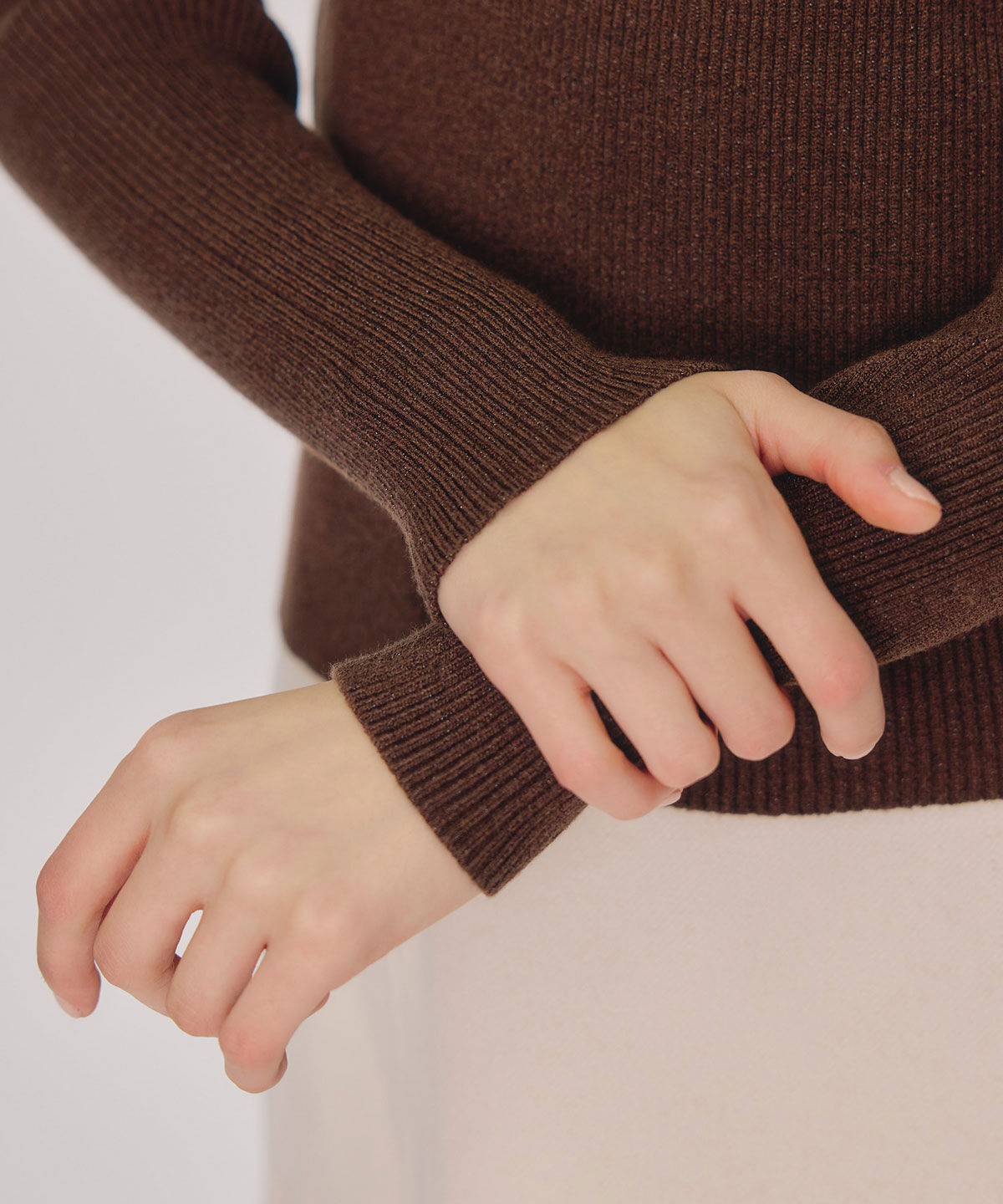 REDYAZEL「ラメタートルニットプルオーバー」|ニット・セーター|