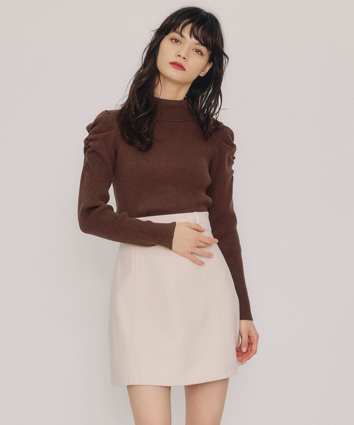 REDYAZEL「ラメタートルニットプルオーバー」|ニット・セーター|