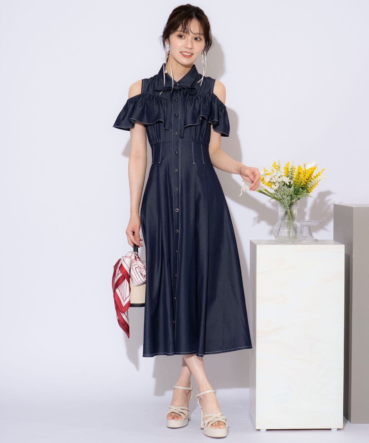 WILLSELECTION「２WAYスリーブストライプシャツワンピース」|ワンピース|