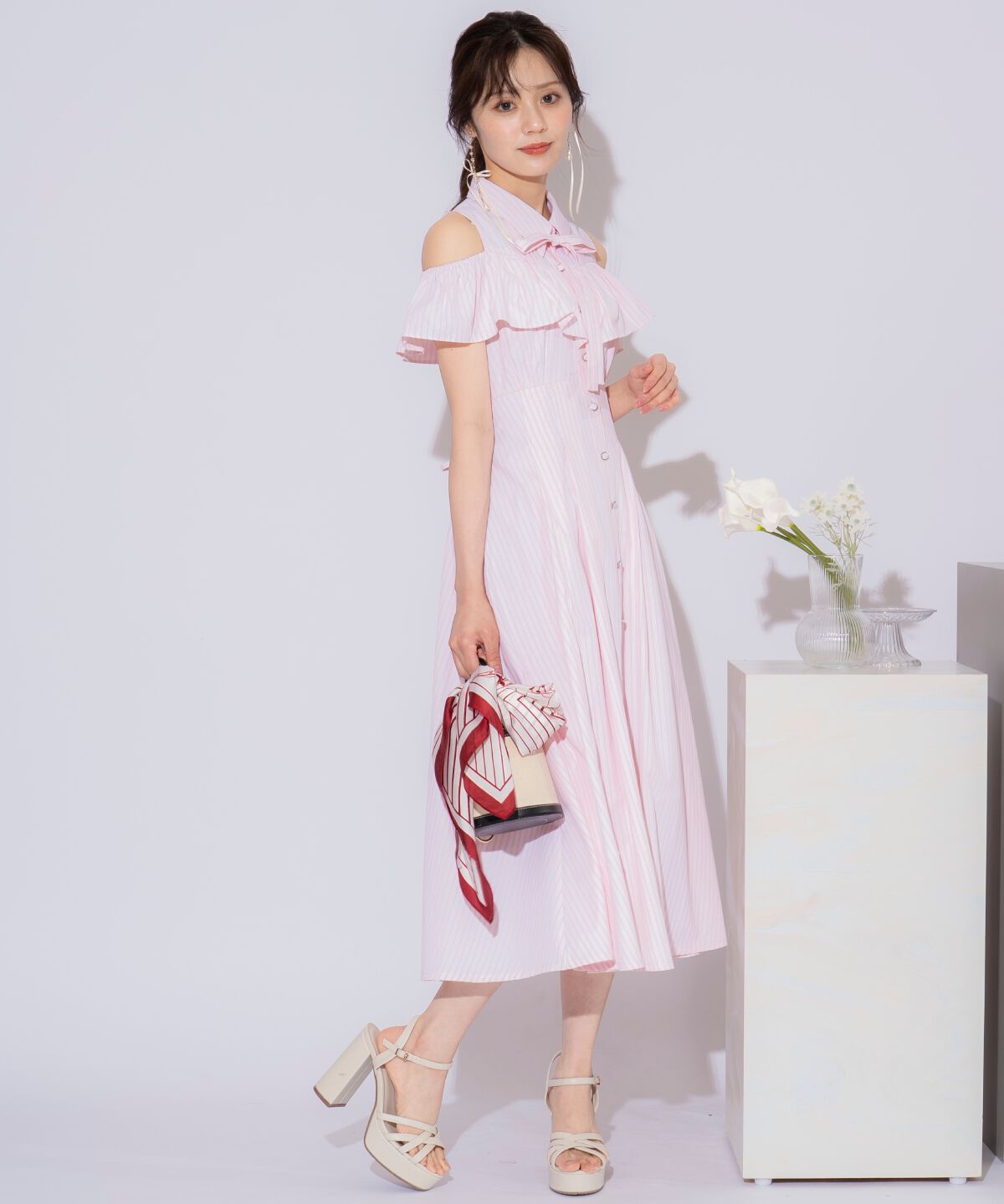 WILLSELECTION「２WAYスリーブストライプシャツワンピース」|ワンピース|