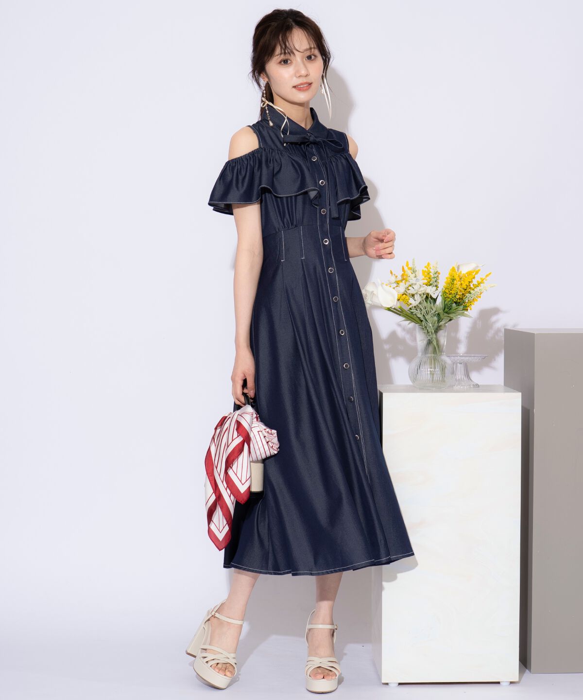 WILLSELECTION「２WAYスリーブストライプシャツワンピース」|ワンピース|