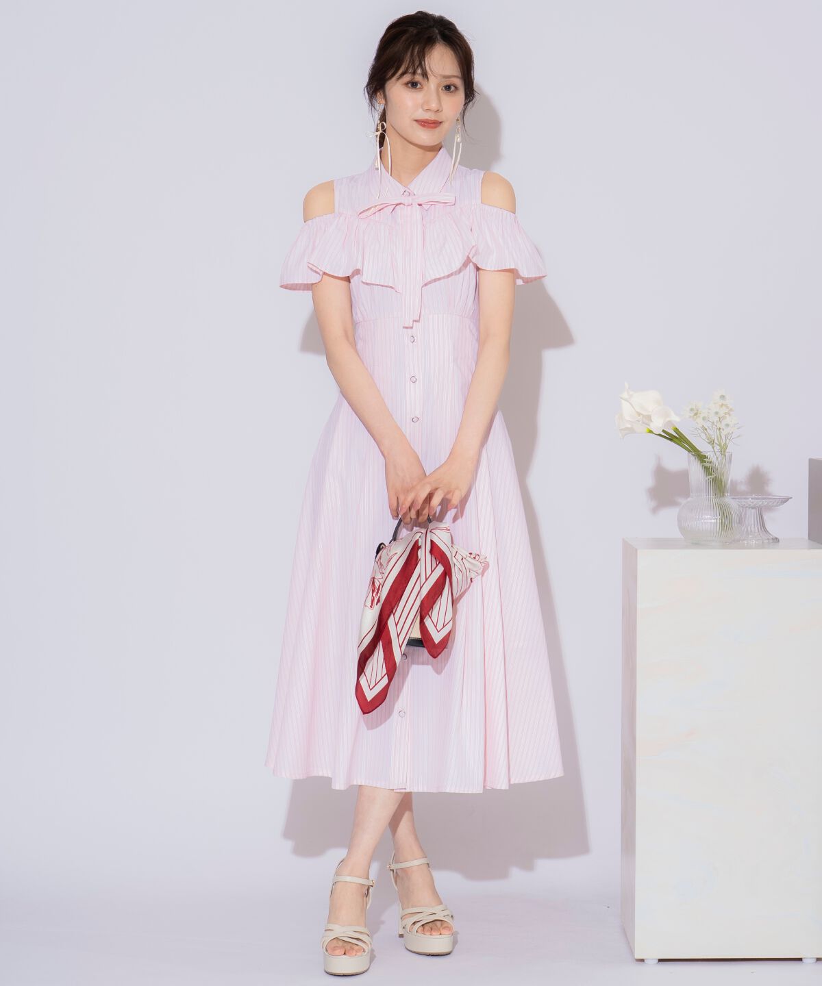 WILLSELECTION「２WAYスリーブストライプシャツワンピース」|ワンピース|