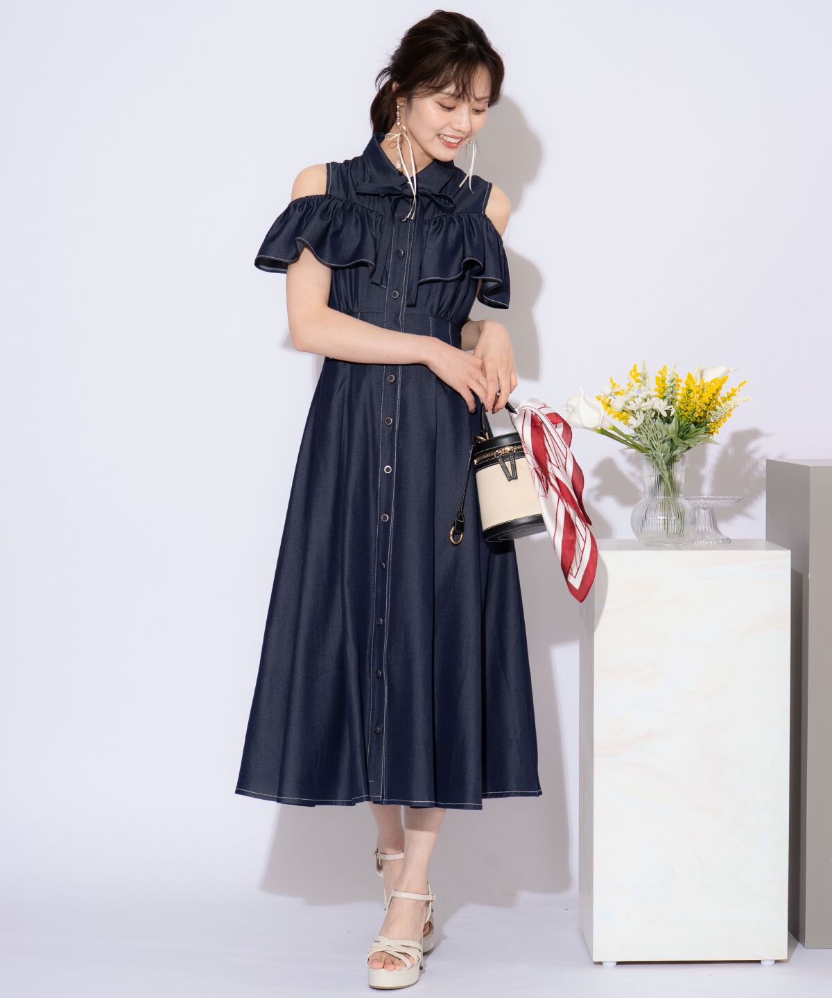 WILLSELECTION「２WAYスリーブストライプシャツワンピース」|ワンピース|