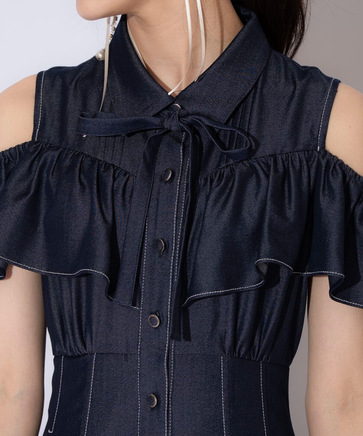 WILLSELECTION「２WAYスリーブストライプシャツワンピース」|ワンピース|