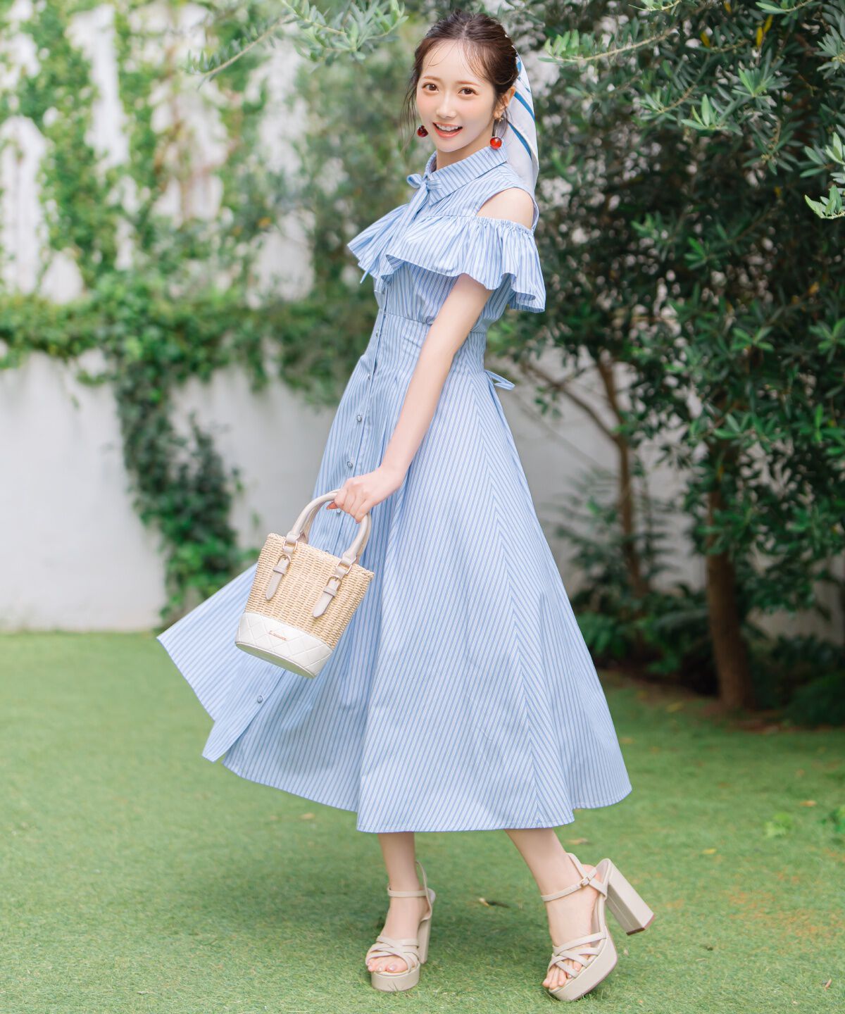 WILLSELECTION「２WAYスリーブストライプシャツワンピース」|ワンピース|