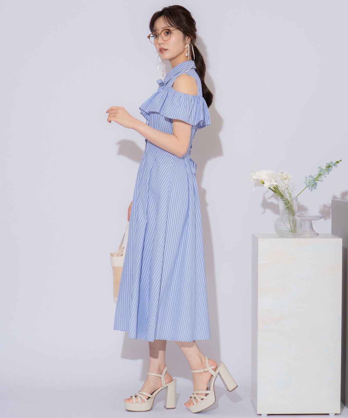 WILLSELECTION「２WAYスリーブストライプシャツワンピース」|ワンピース|