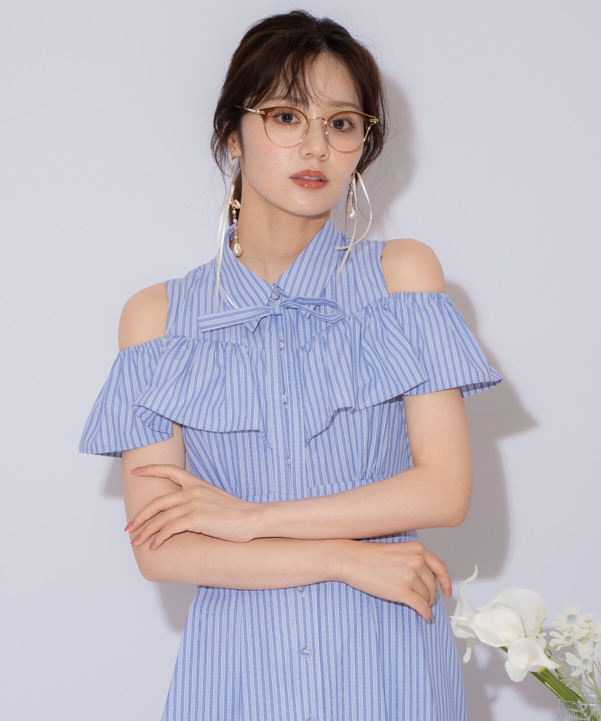 WILLSELECTION「２WAYスリーブストライプシャツワンピース」|ワンピース|