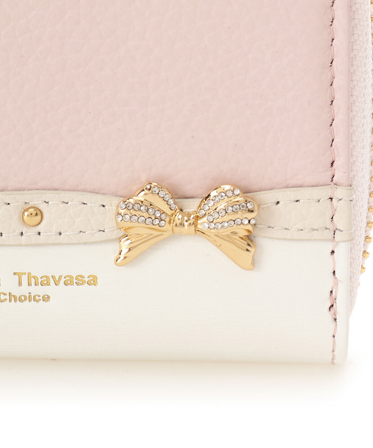 Samantha Thavasa Petit Choice「ビジューリボンバイカラー キーケース」|キーケース|