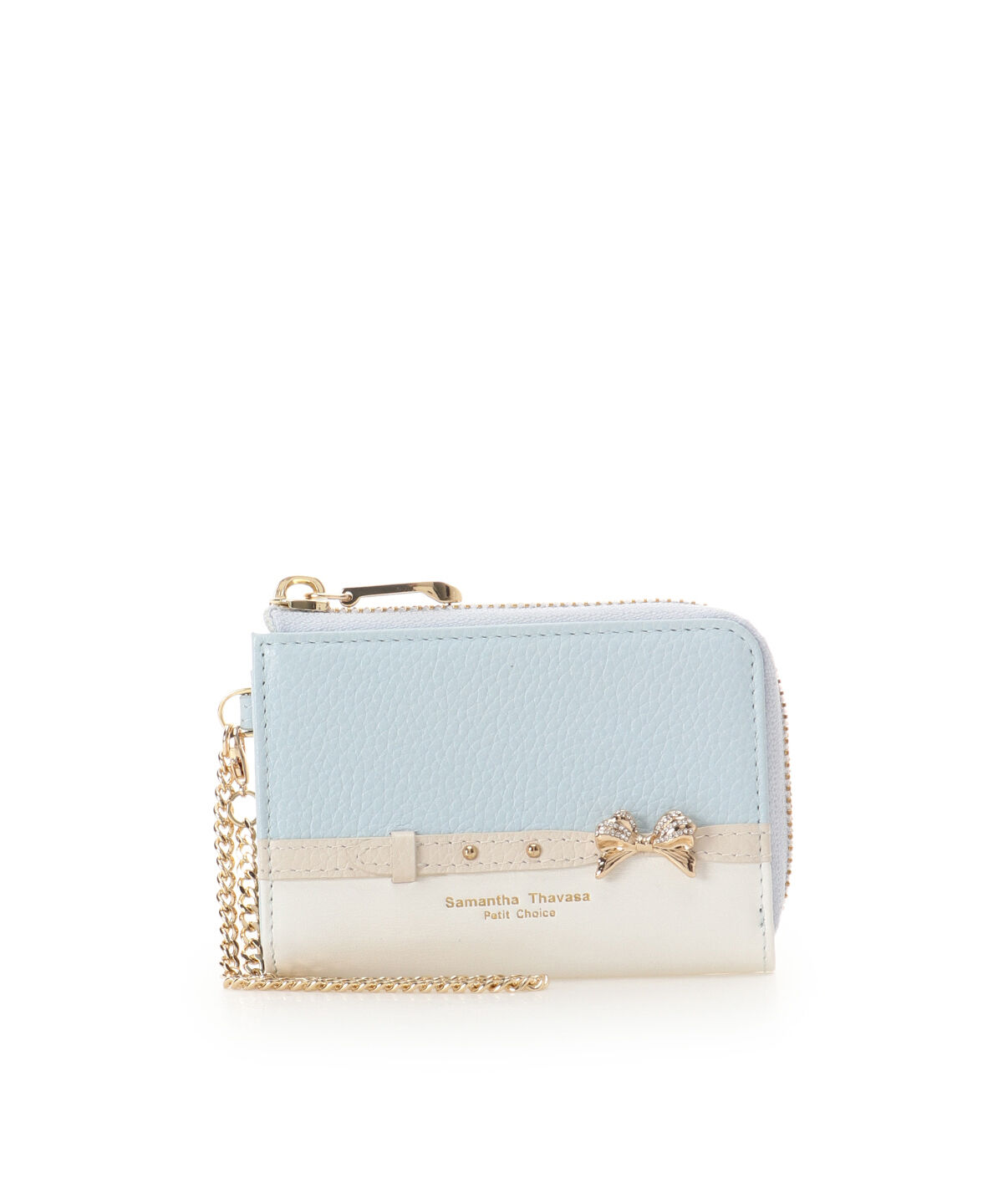 Samantha Thavasa Petit Choice「ビジューリボンバイカラー キーケース」|キーケース|
