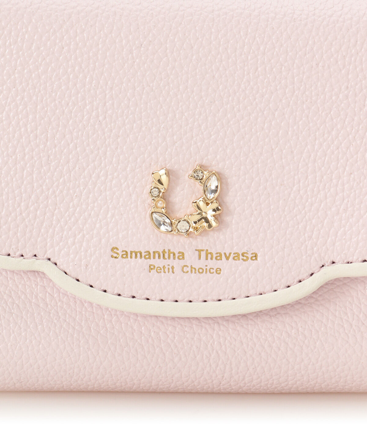 Samantha Thavasa Petit Choice「フープラインビジュー 折財布」|財布|