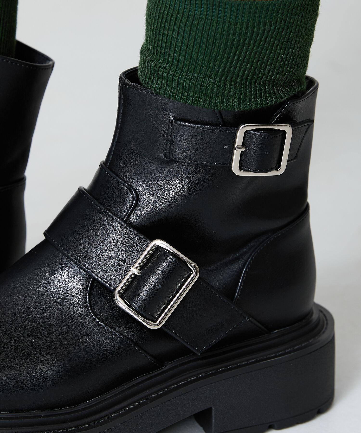 ORiental TRaffic「ダブルベルエンジニアトショートブーツ/41423」|ショートブーツ|