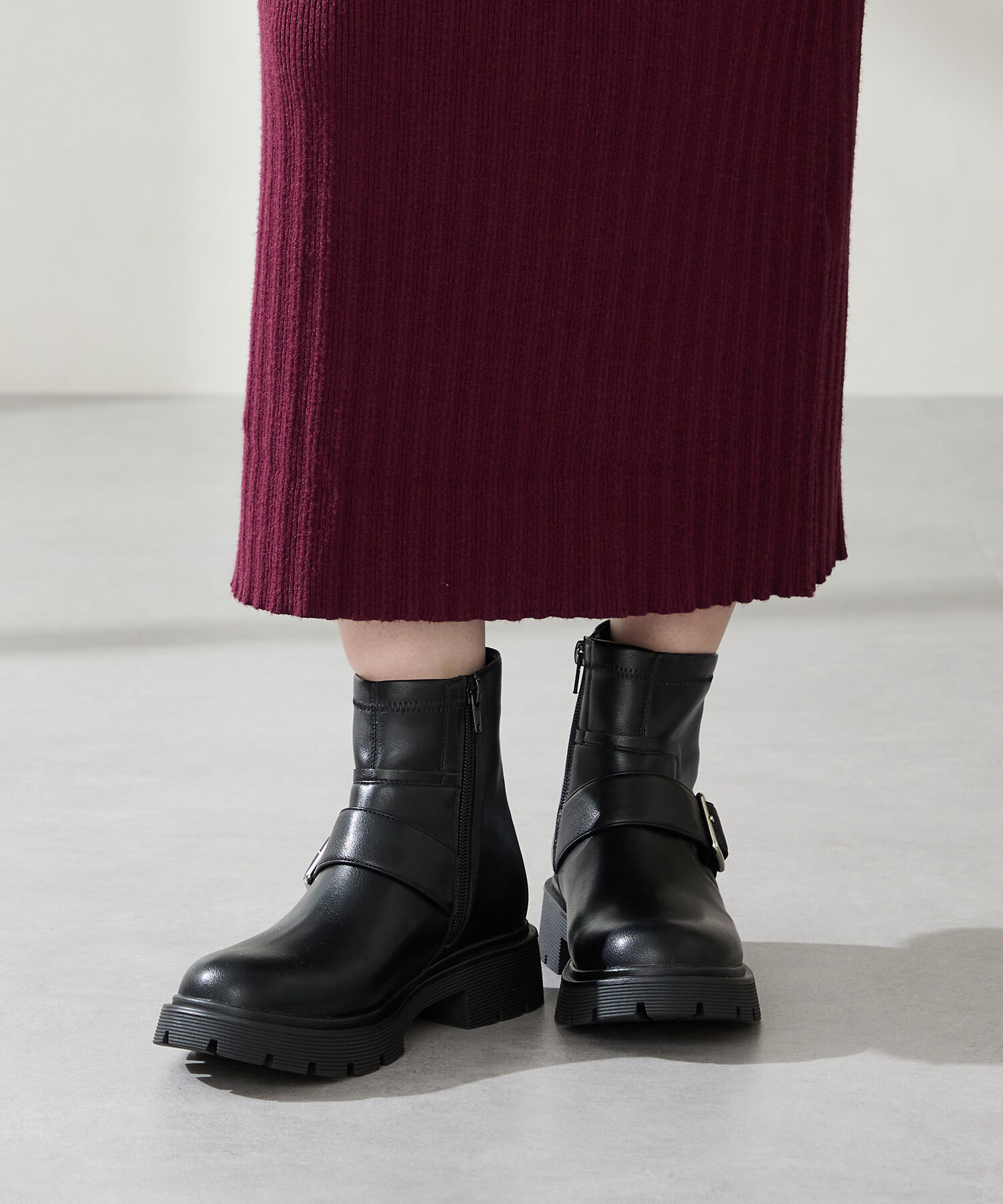 ORiental TRaffic「エンジニアト ショートブーツ /51411　ゆったり」|ショートブーツ|