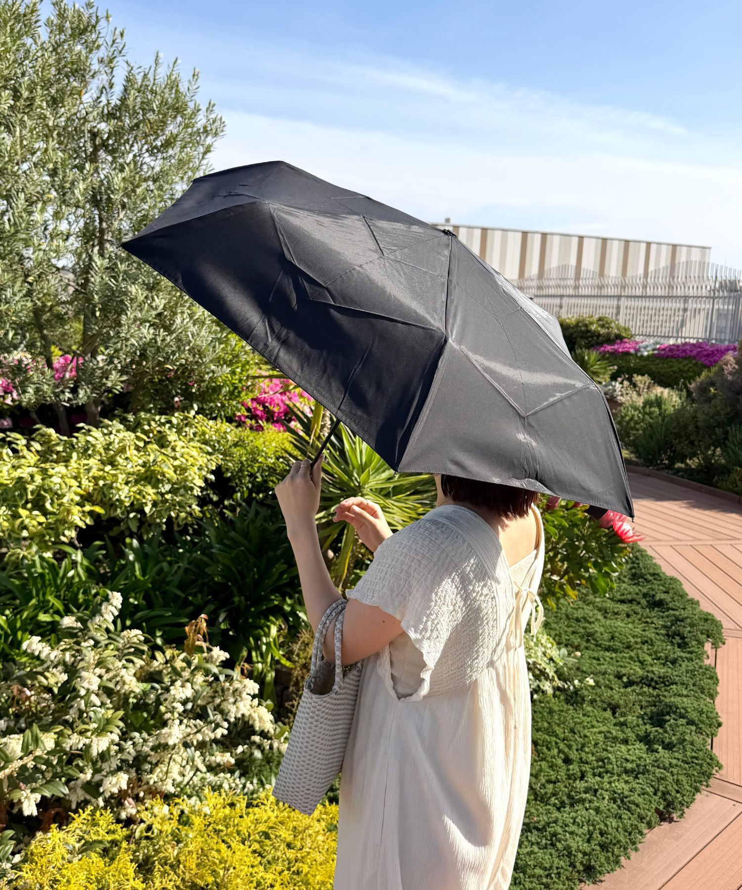 ORiental TRaffic「●2026春夏新作●自動開閉式折りたたみ日傘/G-0601」|傘|BLACK