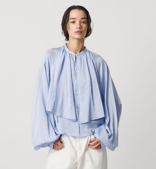 AEWEN MATOPH「＜AEWEN MATOPH＞スカーフ ラグランブラウス ‐ウォッシャブル‐」|シャツ・ブラウス|